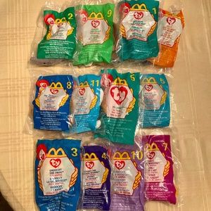 12 McDonald’s Vintage Beanie Babies, NEW